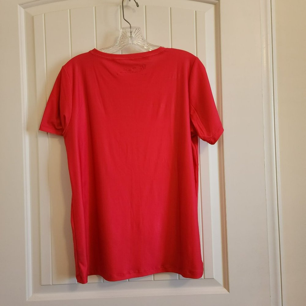 DG2 Bright Pink Fushia Floral T- Shirt Small - Picture 7 of 10